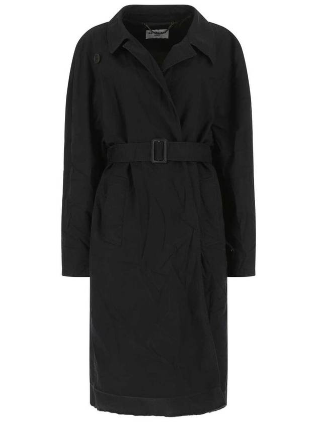 belted single coat black - BALENCIAGA - BALAAN 2