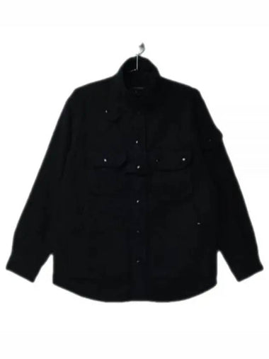 Explorer Shirt Jacket Black Polyester Fake Melton 22F1D037 LN171 DZ014 - ENGINEERED GARMENTS - BALAAN 1