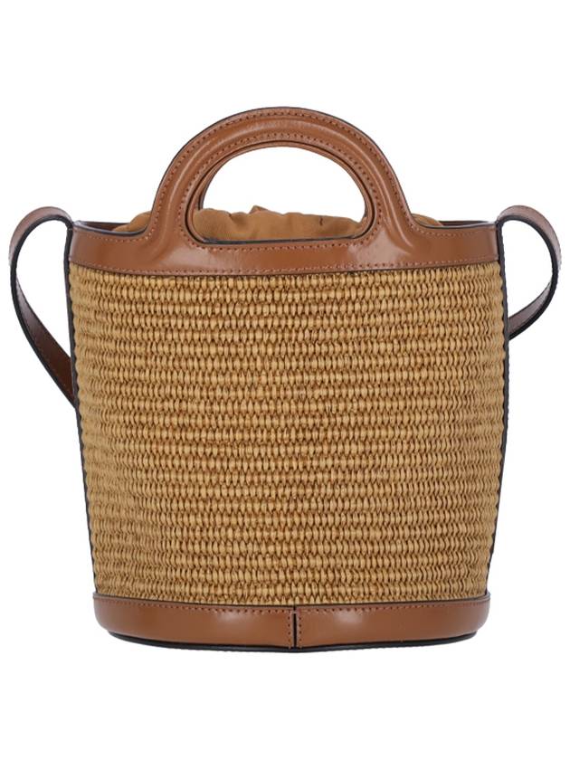 Tropicalia Small Bucket Bag Brown - MARNI - BALAAN 4