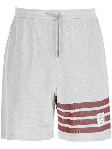 4-bar cotton bermuda shorts - THOM BROWNE - BALAAN 1