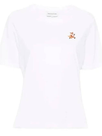 Speedy Fox Patch Comfort Short Sleeve T-Shirt White - MAISON KITSUNE - BALAAN 2