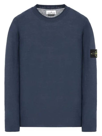 Wappen Patch Knit Top Navy - STONE ISLAND - BALAAN 2