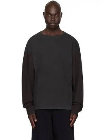 Cotton Long Sleeve T-Shirt Anthracite - MAISON MARGIELA - BALAAN 2