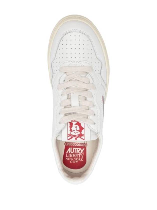 Medalist Leather Low Top Sneakers White - AUTRY - BALAAN 4