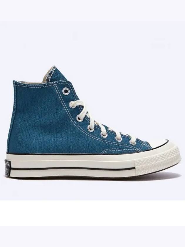 Chuck 70 Canvas High Top Sneakers Teal Blue - CONVERSE - BALAAN 2