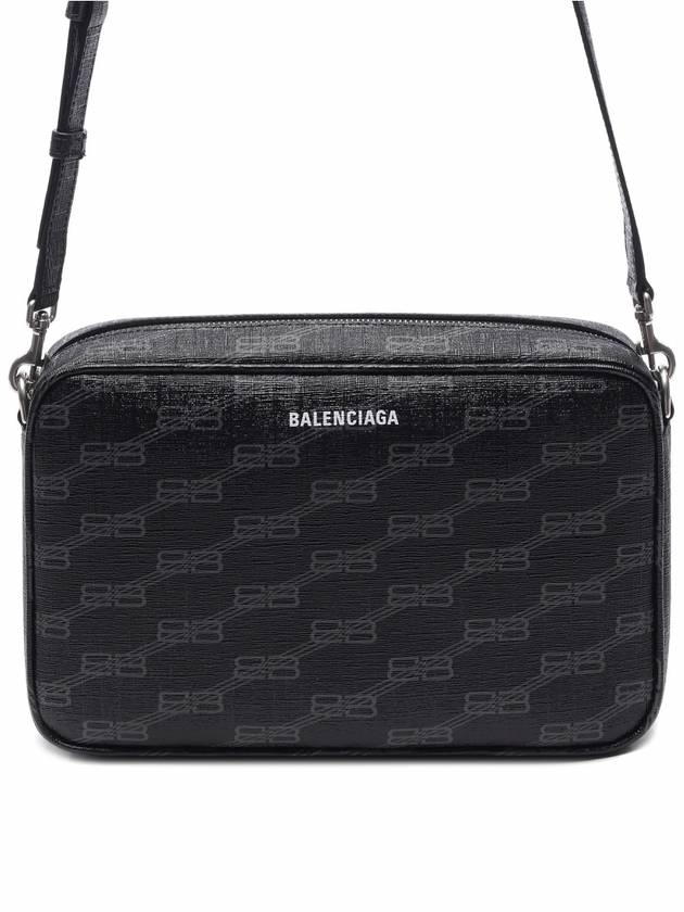 Signature Monogram BB Logo Medium Cross Bag Black Gray - BALENCIAGA - BALAAN.