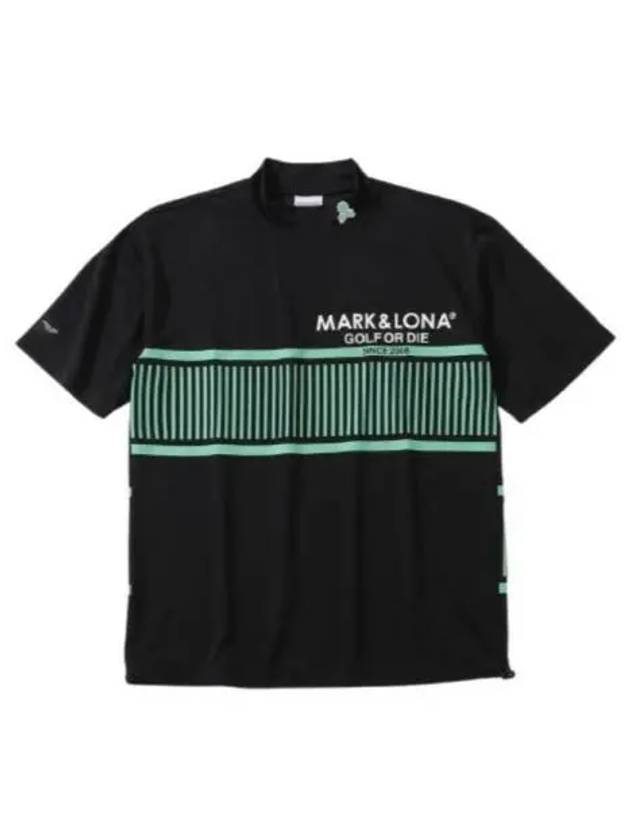 24 Louver Mock Neck Tee MLM 4A AA07 0019 Men s - MARK & LONA - BALAAN 1