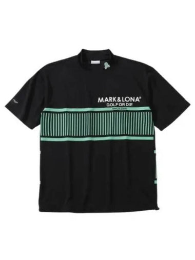 24 Louver Mock Neck Tee MLM 4A AA07 0019 Men s - MARK & LONA - BALAAN 1