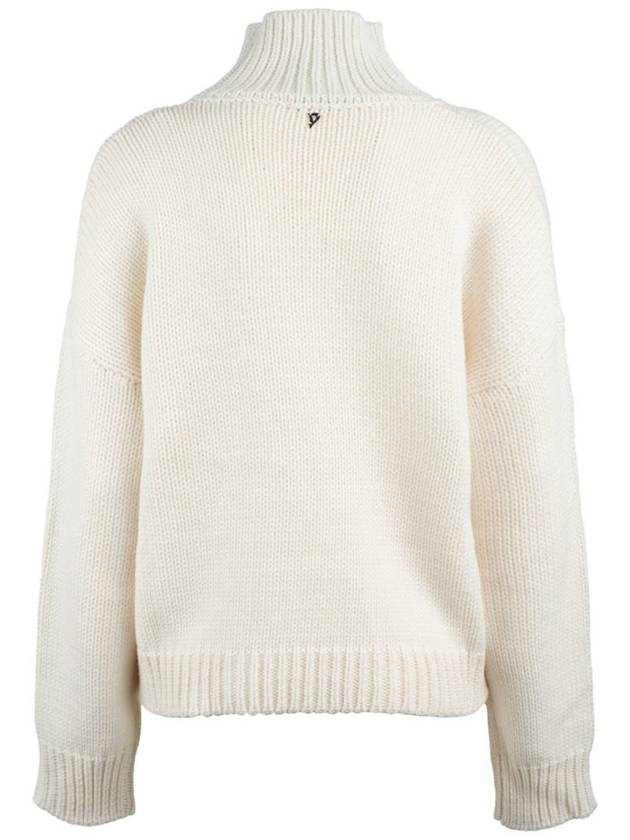 Dondup Alabaster Over Turtleneck In Jacquard Wool - DONDUP - BALAAN 2