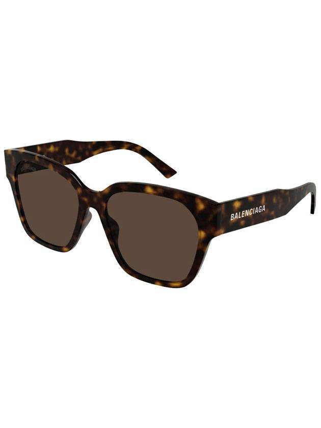 Square Logo Sunglasses Havana - BALENCIAGA - BALAAN 1