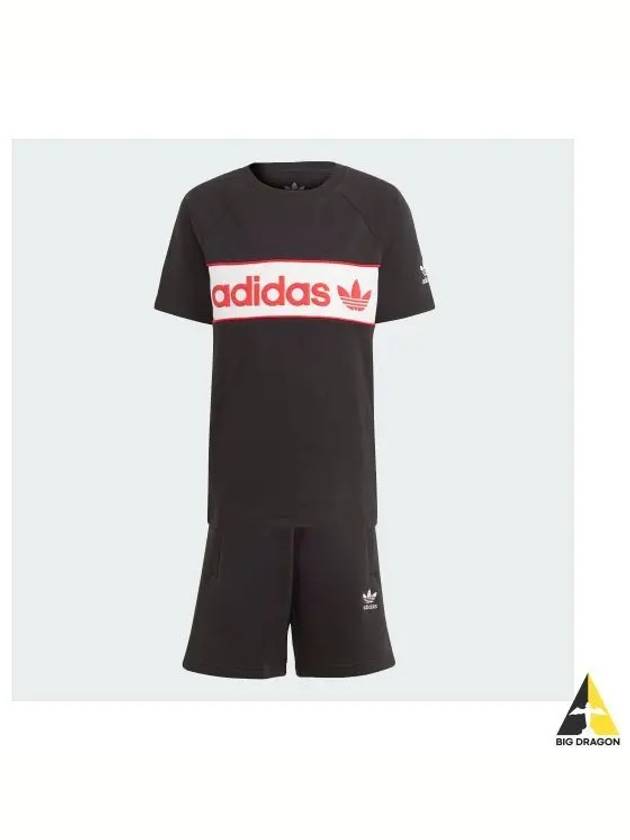 adidas KIDS NY Shorts Tee Set IS3279 - ADIDAS - BALAAN 1