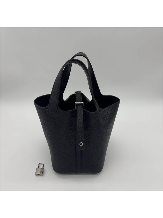 Picotin Lock 18 Tote Bag Noir - HERMES - BALAAN 4