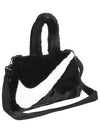 Sportswear Fake Fur 10L Tote Bag Black - NIKE - BALAAN 3