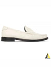 Le Loafer Penny Slippers In Smooth Leather Pearl - SAINT LAURENT - BALAAN 2