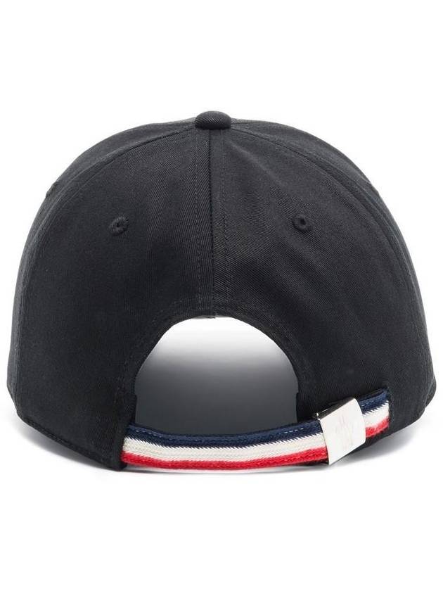 Gabardine Baseball Cap Black - MONCLER - BALAAN 4