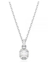 Birthstone Square Pendant Necklace Silver - SWAROVSKI - BALAAN 1