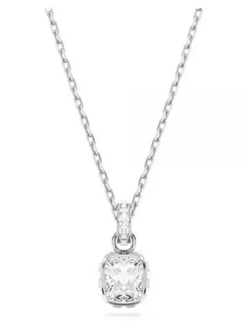 Birthstone Square Pendant Necklace Silver - SWAROVSKI - BALAAN 1