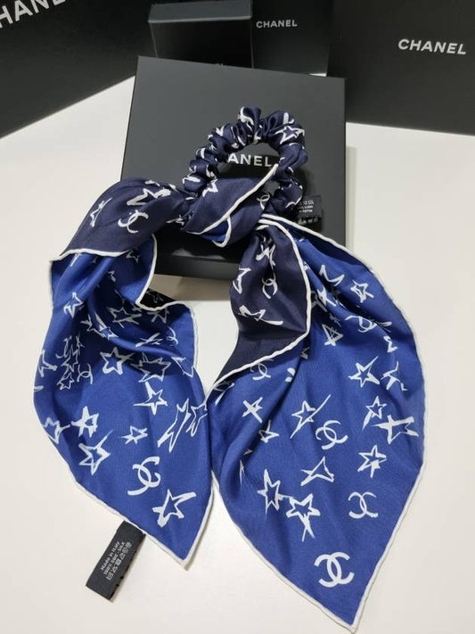 CC logo scarf hair scrunchie - CHANEL - BALAAN 2