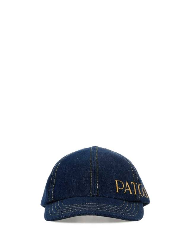 Embroidered Logo Denim Ball Cap Navy - PATOU - BALAAN 2