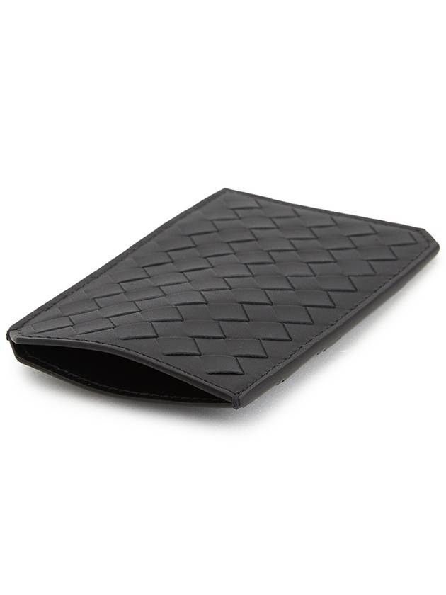 Intrecciato Piccolo Vertical Card Wallet Black - BOTTEGA VENETA - BALAAN 5