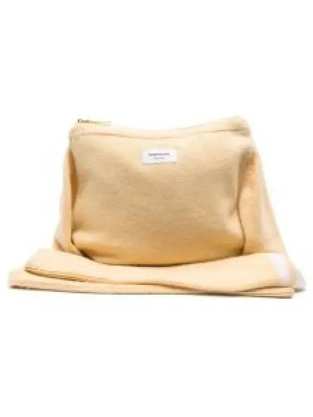 4 Bar Merino Wool Sweater Shoulder Bag Yellow - THOM BROWNE - BALAAN 2