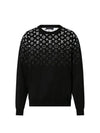 Gradient cotton crewneck knit top black - LOUIS VUITTON - BALAAN 2