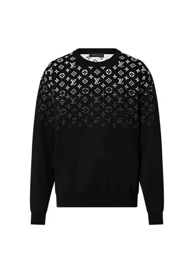 Gradient Cotton Crew Neck Knit Top Black - LOUIS VUITTON - BALAAN 2