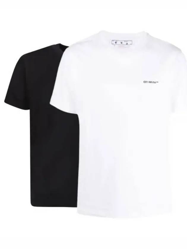 OFF white wave out short sleeve t shirt black OMAA027F22 JER016 - OFF WHITE - BALAAN 1