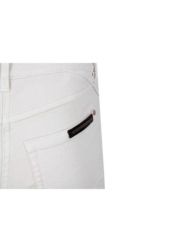 Women's Slim Fit Straight Jeans White - BRUNELLO CUCINELLI - BALAAN 5