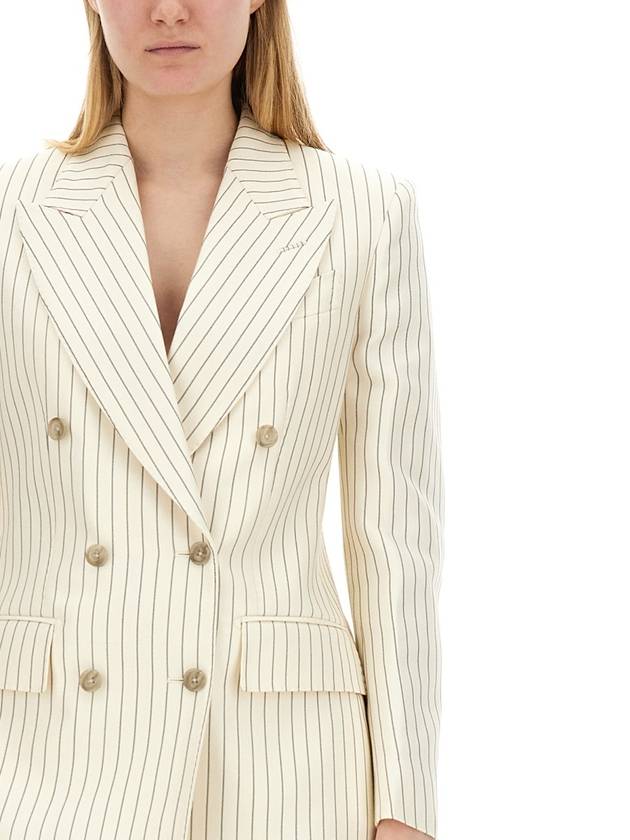 DOUBLE-BREASTED JACKET "WALLIS" - TOM FORD - BALAAN 4