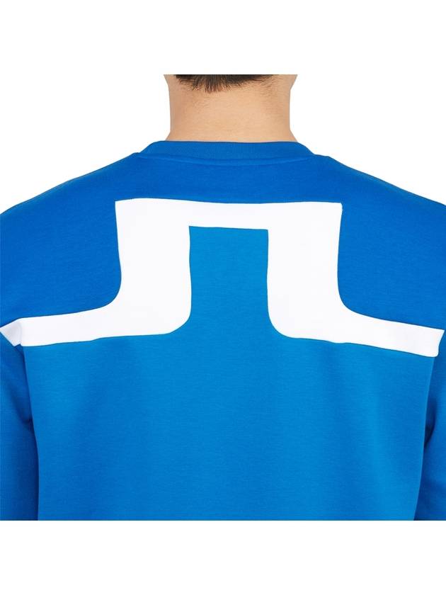 Jeff Crew Neck Sweater Blue - J.LINDEBERG - BALAAN 8