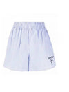 P219GR 1UXT F0076 Striped Shorts - PRADA - BALAAN 1