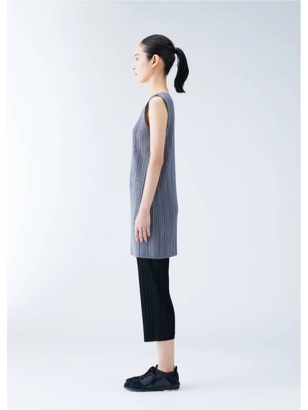 Pleated Basic Straight Pants Light Grey - ISSEY MIYAKE - BALAAN 5