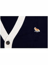 Baby Fox Bicolor Classic Cardigan Navy - MAISON KITSUNE - BALAAN 4