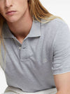 Embroidered Logo Short Sleeve Polo Shirt Grey - BRUNELLO CUCINELLI - BALAAN 7