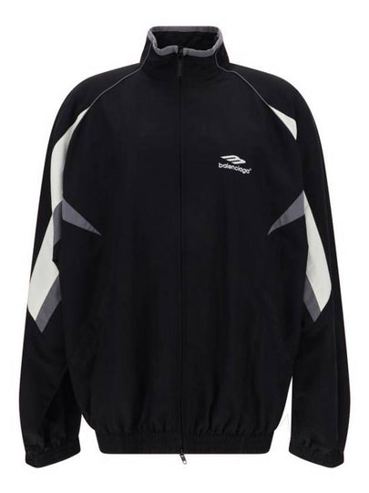 3B Sports Icon Medium Fit Track Jacket Black - BALENCIAGA - BALAAN 2