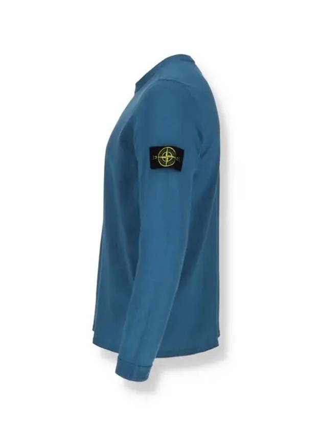 Wappen Patch Crew Neck Knit Top Powder Blue - STONE ISLAND - BALAAN 3