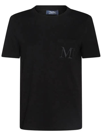 MADERA pocket logo t shirt black 2429976011 005 - MAX MARA - BALAAN 1