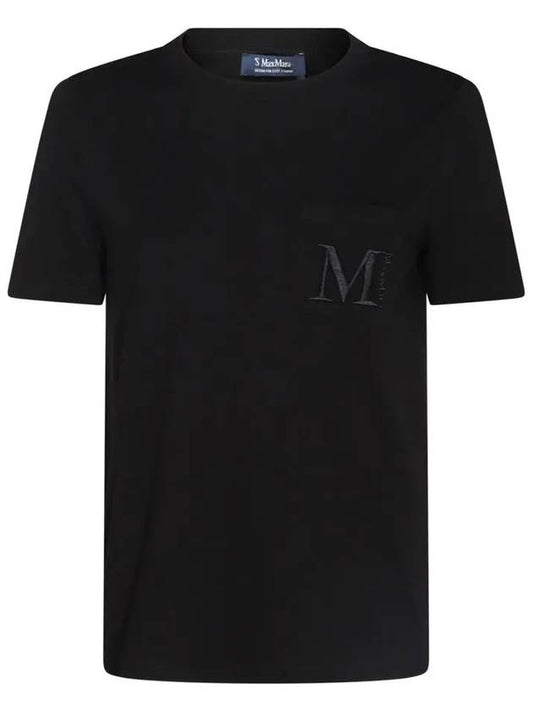 MADERA pocket logo t shirt black 2429976011 005 - MAX MARA - BALAAN 1