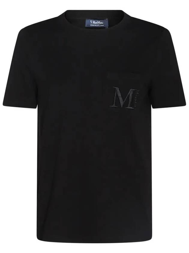 MADERA pocket logo t shirt black 2429976011 005 - MAX MARA - BALAAN 2