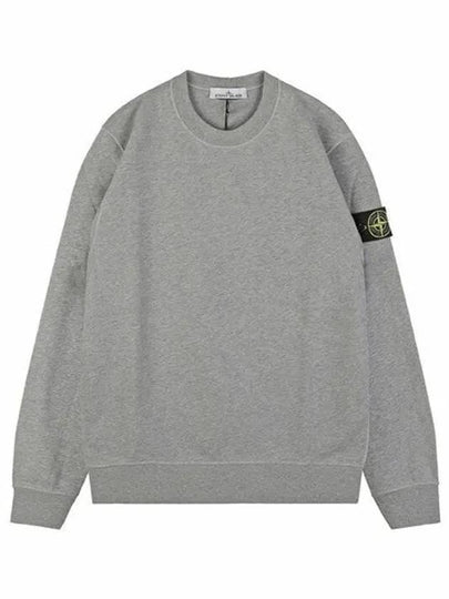 Wappen Patch Crew Neck Sweatshirt Grey - STONE ISLAND - BALAAN 2