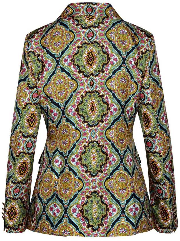 floral print silk jacket - ETRO - BALAAN 4