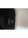 Lettering Logo Cashmere Beanie Black White Hat AAA142B - CHANEL - BALAAN 3