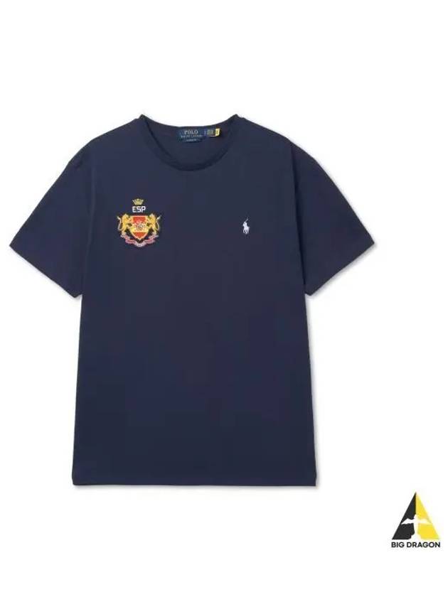 Classic fit Spain t shirt refined navy - POLO RALPH LAUREN - BALAAN 1