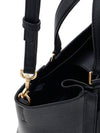 Women's McGraw Logo Leather Tote Bag Black - TORY BURCH - BALAAN 10