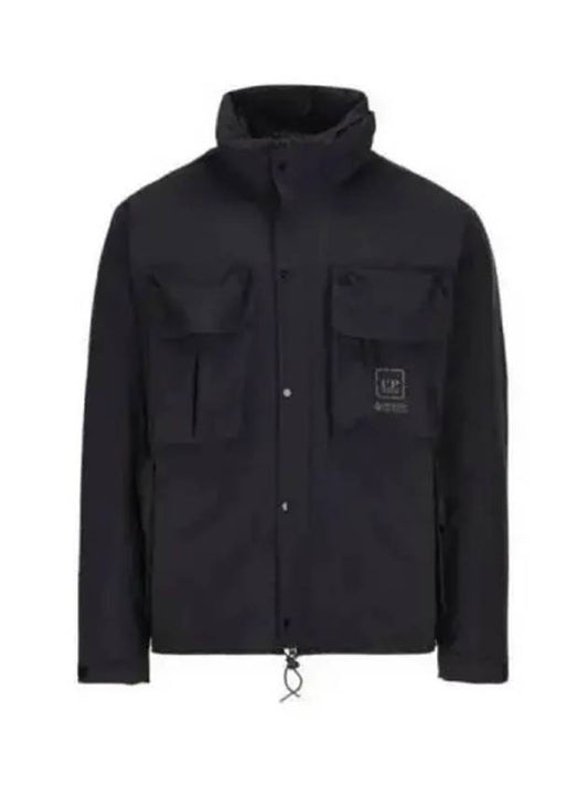 Metropolis Series Gore-Tex 3L Infinium Hooded Jacket Black - CP COMPANY - BALAAN 2