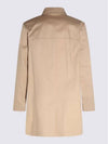 Thibault Cotton Trench Coat Beige - A.P.C. - BALAAN 4