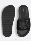 Aqua Quilted Smooth Calfskin Sandal Black - DIOR - BALAAN 6