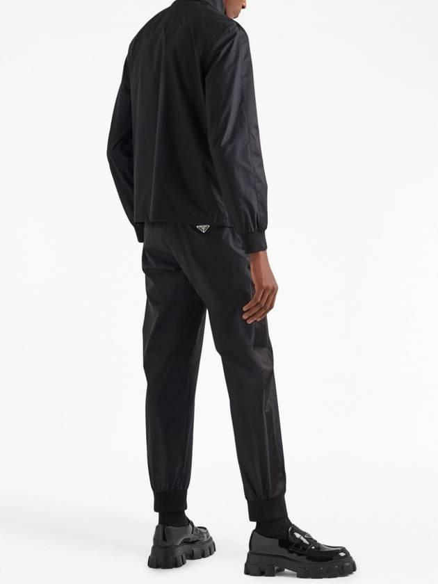 Silk blend track pants black - PRADA - BALAAN 4