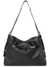 Voyou Medium Leather Shoulder Bag Black - GIVENCHY - BALAAN 5